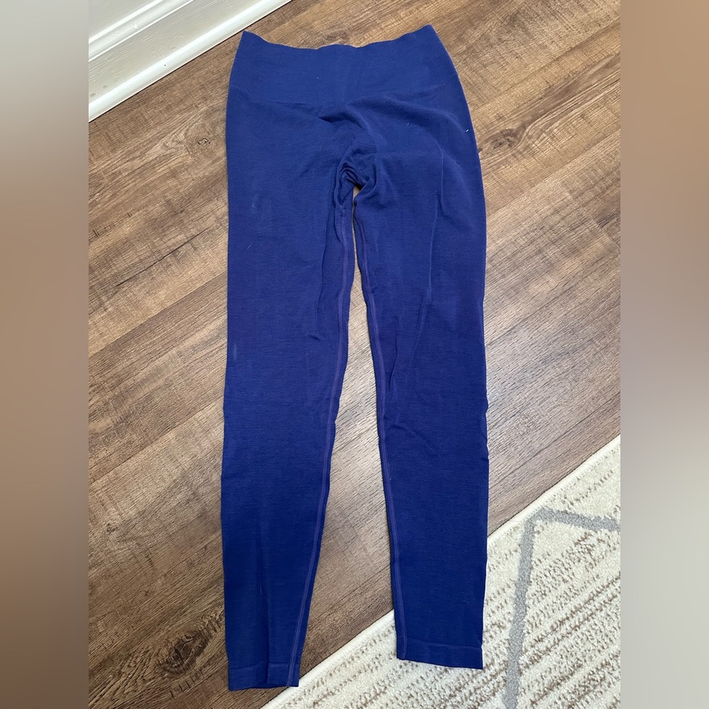 Alphalete Amplify Seamless Leggings Booty Scrunch True Indigo